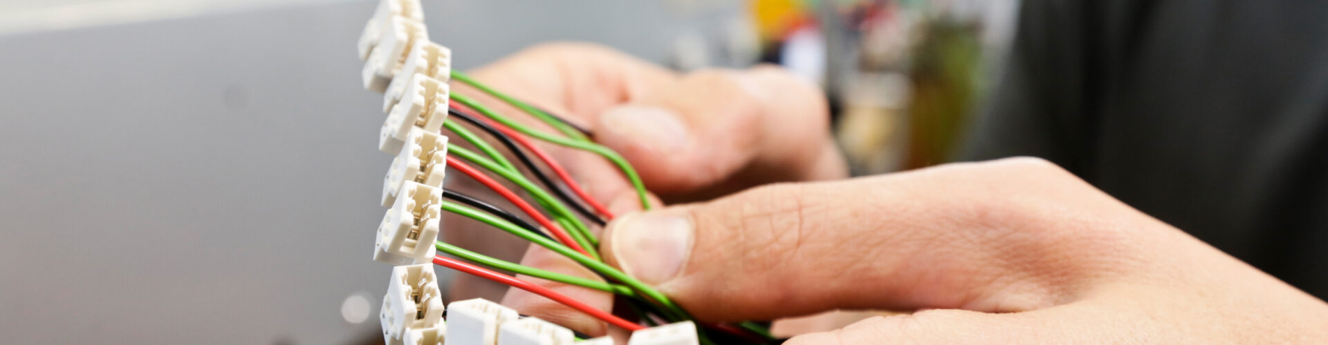 Detailaufnahme Verkabelung